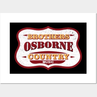 Vintage Brothers Osborne COUNTRY MUSIC Posters and Art